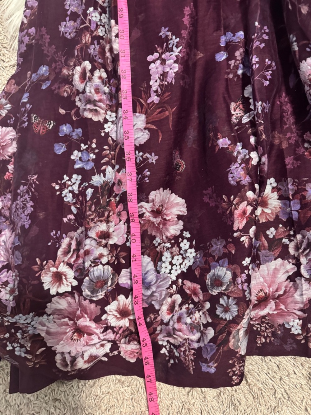 Forever New Plum Floral Maxi Dress - Picture 10 of 12